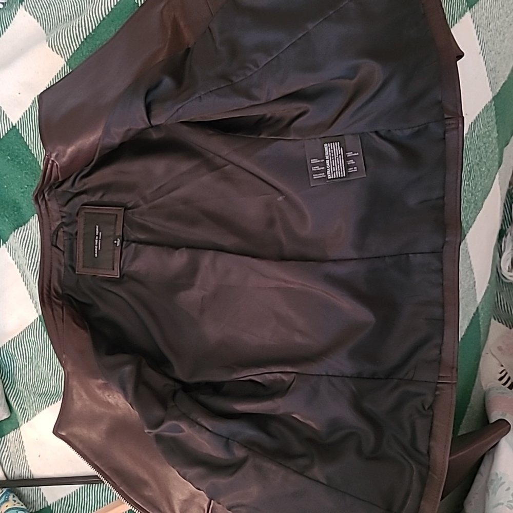 Leather moto jacket NWOT - Picture 5 of 11